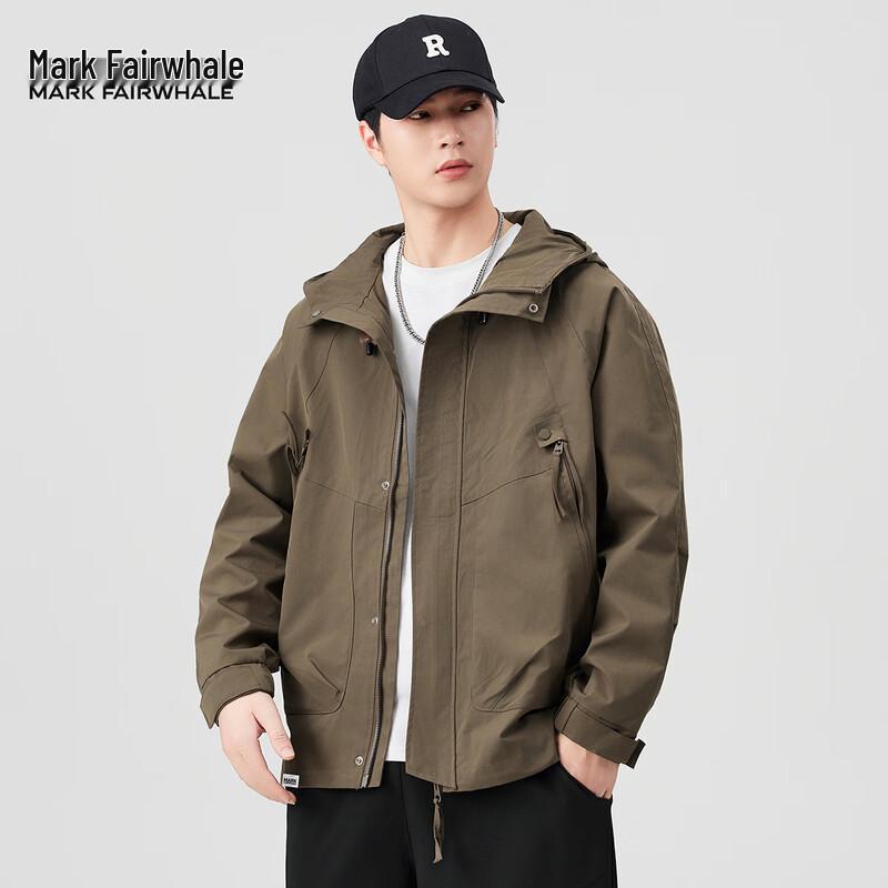 Mark Fairwhale Men's Casual Hooded Jacket