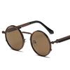 Vintage Punk Style Sunglasses Men Retro Round Metal Frame Women Sun Glasses Fashion Eyewear  Mujer UV400