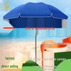 Double Layer Outdoor Sun Umbrella - Large Round Sunshade with Sun Protection for Courtyard or Stall.