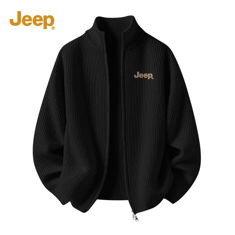 

Jeep Мужской кардиган свитер тяжелой вязки со стойкой L