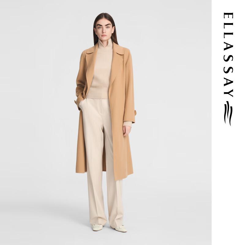 

ELLASSAY Women s Australian Merino Wool Long Coat S