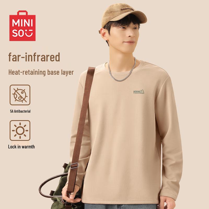 MINISO Men's Long-Sleeve Brushed Thermal T-Shirt