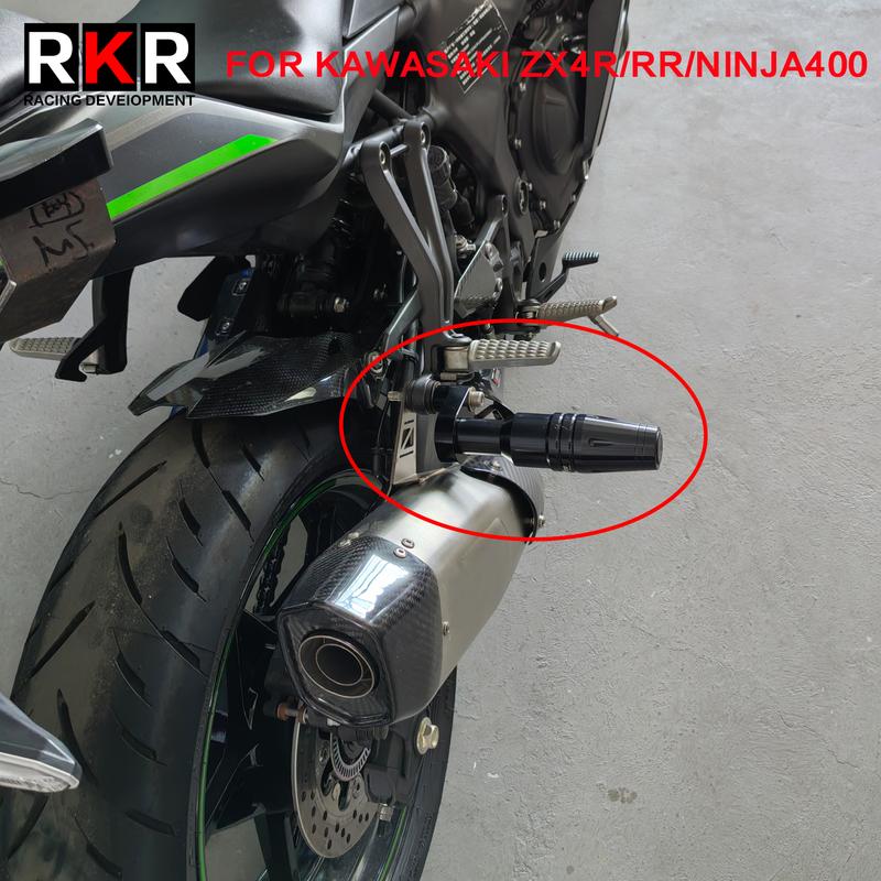 for KAWASAKI ZX4RR ZX-4RR Ninja 400 500 Z400 Z500 Motorcycle Crash Pads CNC Falling Protection Exhaust Sliders Crash Protector