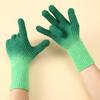 1 Pair Women Fall Winter Gloves Gradient Contrast Color Knitted Five Fingers Stretchy Anti slip Thermal Windproof O