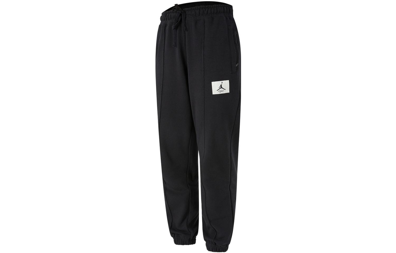 Jordan Knitted Sweatpants Women s Black Moderate Slim Fit Pants DD7002-011 L