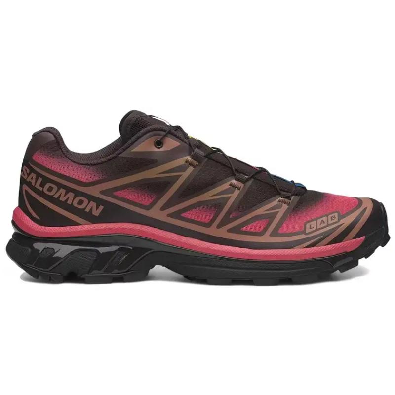 SALOMON XT 6 Casual Running Shoes Unisex Black Pink 478768