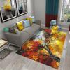 Tree Oil Painting Pattern Carpet Door Mats Doormats Kitchen Bathroom Non-Slip Carpet Living Room Bedroom Decor Floor Mat Rugs