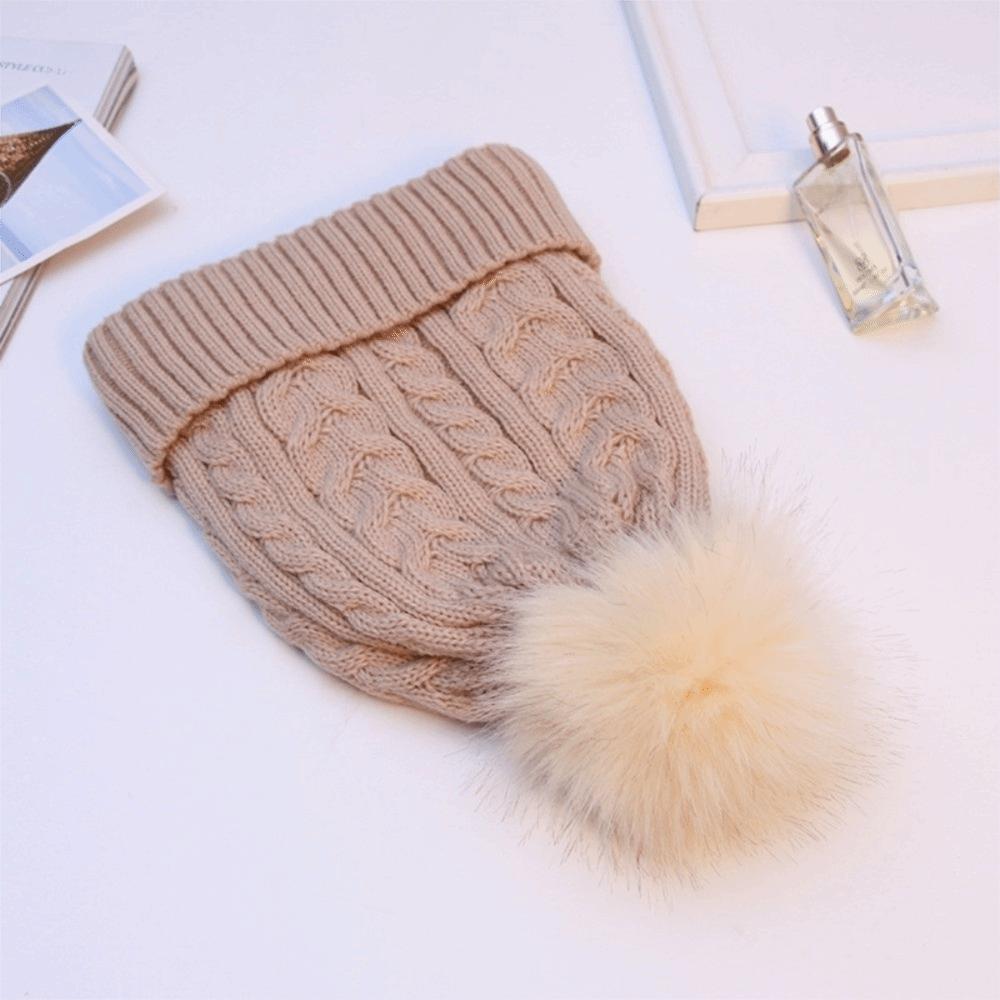 Warm Winter Twist Knitting Hat Korean Style Winter Bonnet Fashion Ski Snow Beanies  Hiking