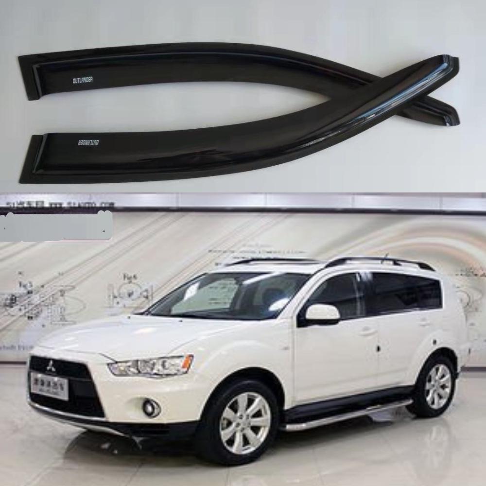 

07-12 Outlander Rain Guards/Rain Deflectors for Exterior Modification Contact for Bulk Discount чёрный