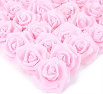 50/100PCS Artificial Flower Foam Rose Bouquet Festival Wedding Bride Bouquet Decor DIY Gift Wreath Outdoor Garden Party Ornament