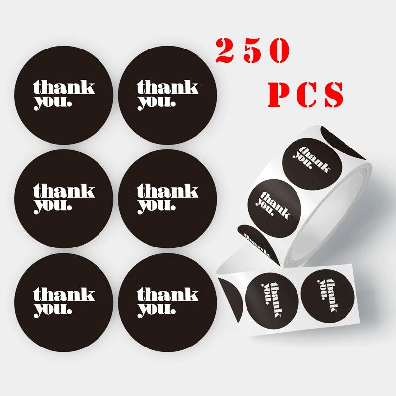 

Наклейки с индивидуальным логотипом 250pcs чёрный