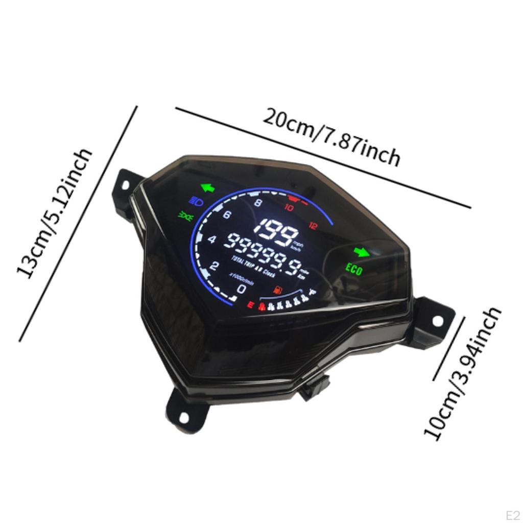Motorcycle Tachometer,Motorbike LED Electronic Instrument,Multipurpose,Left Right Indicator