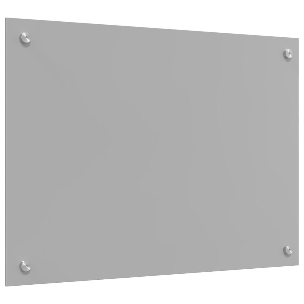 Kitchen Backsplash Light Grey 70 X 50 Cm Tempered Glass