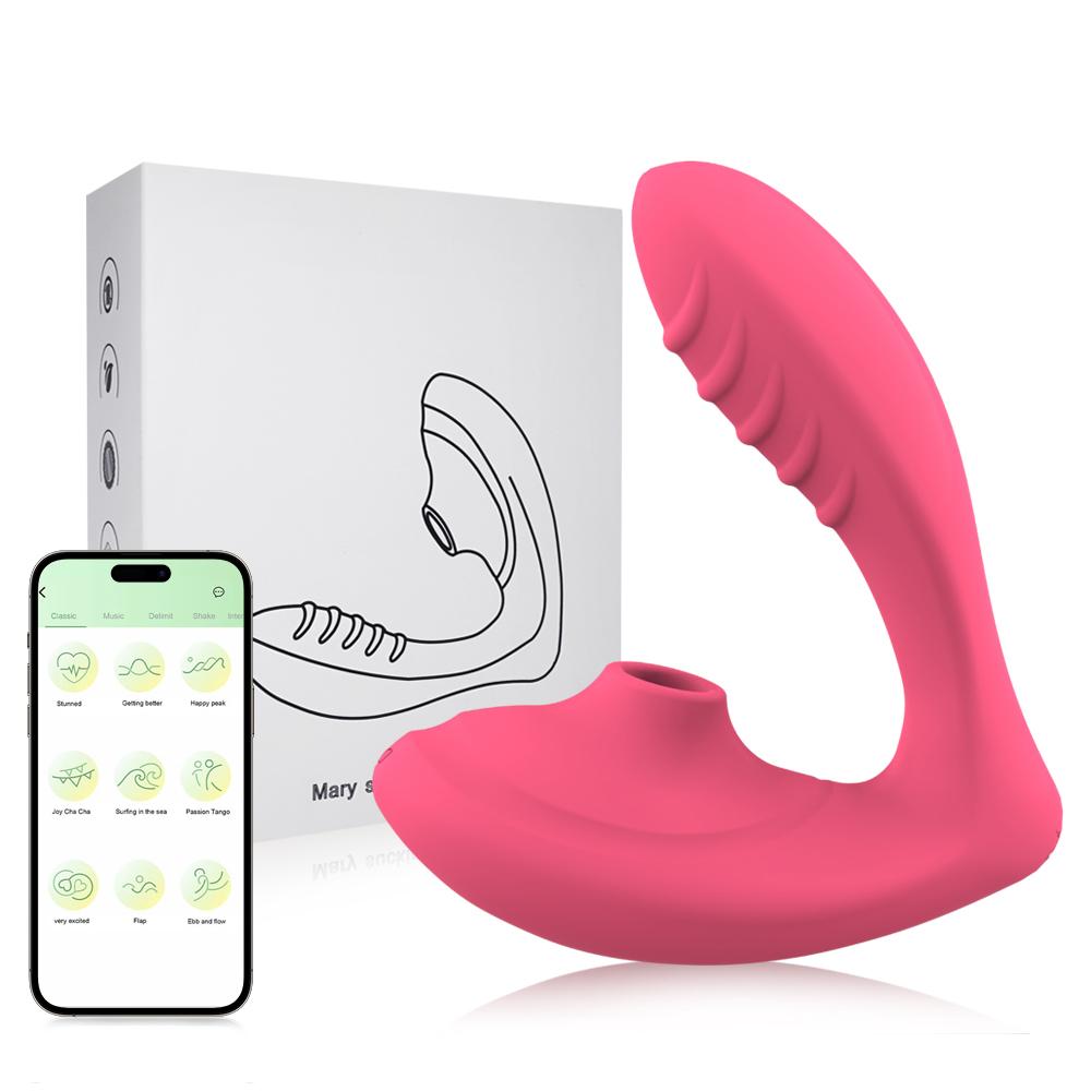 2 In 1 Stimulation Vibrator App Control With 10 Sucking Vibrating Modes For Women Clit G Spot Massage Stimulator Adult Sex Toy