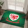 Wales Rugby Design Kristall-Samt-Teppich Gemütlich Nicht?Rutschfester Teppich mit Aufdruck für Schlafzimmer Wohnzimmer Eingang