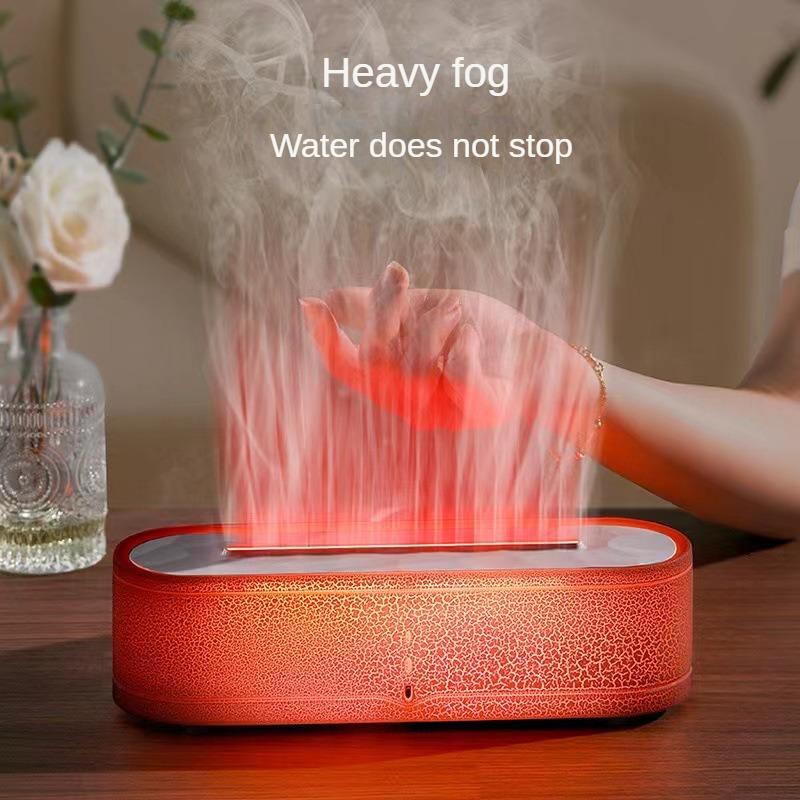 Difuzor de Aromaterapie cu Flacără Simulată de Birou Lampă de Atmosferă Colorată pentru Acasă Umidificare Rapidă Difuzor de Uleiuri Esențiale