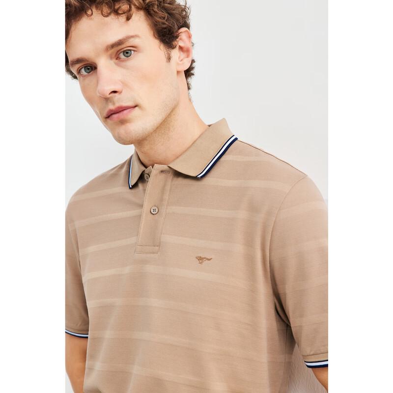 Septwolves Men's Lightweight Moisture-Wicking Jacquard Polo Shirt