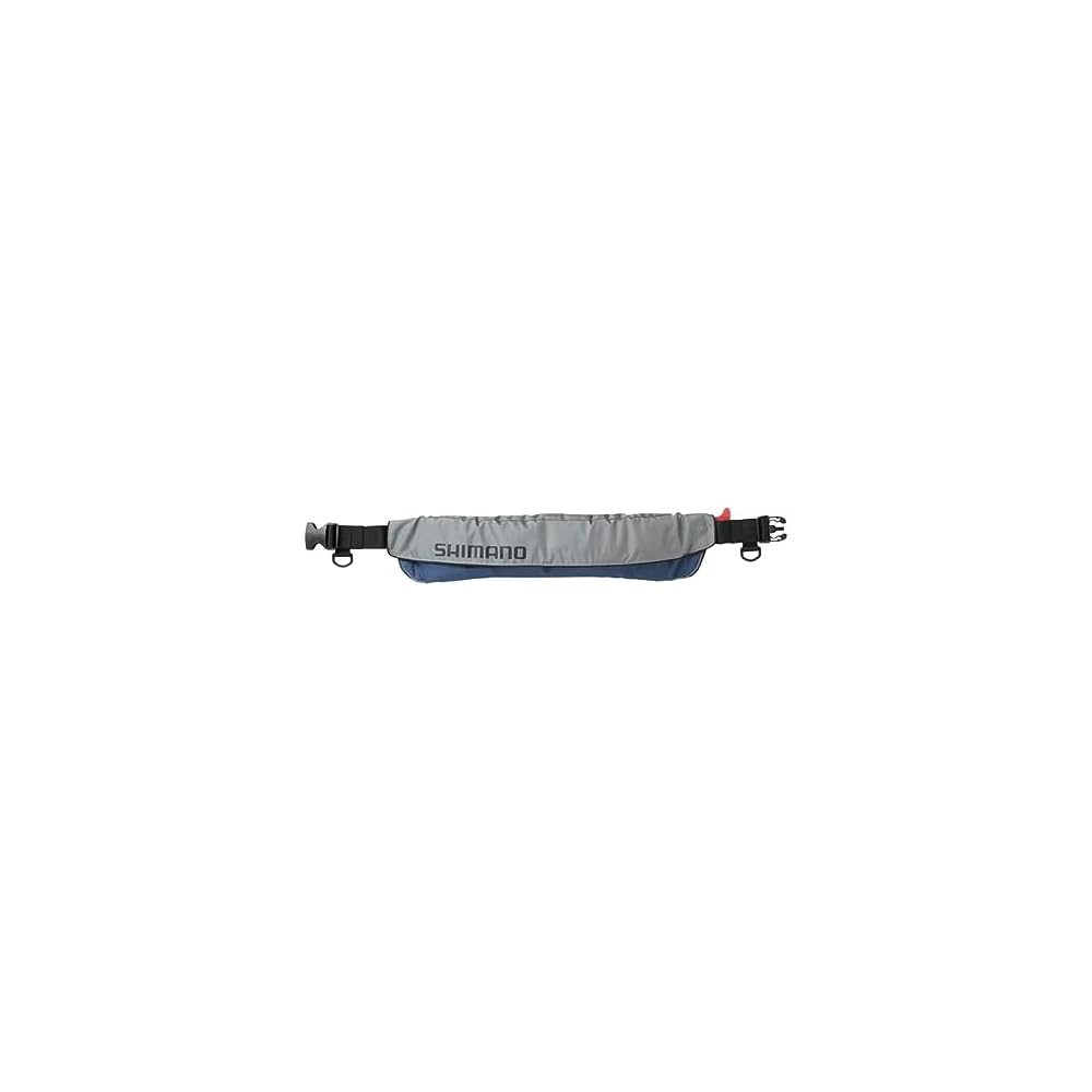 Shimano Raft Air Jacket Waist Type Inflatable Life Vest VF-052K Grey Blue Free Size