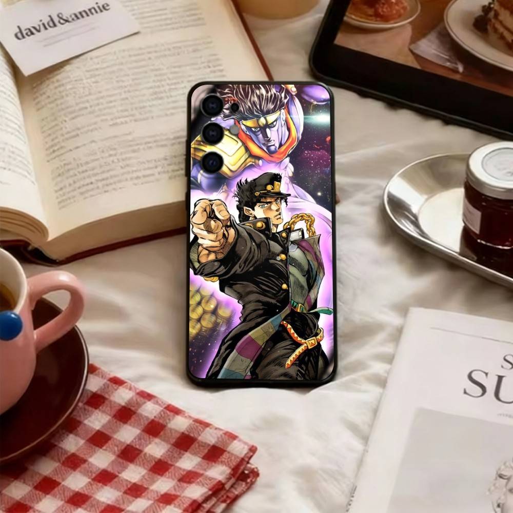Pouzdro na telefon JoJo's Bizarre Adventure Pro Samsung S25,S24,S21,S22,S23,S30,Ultra,S20,Plus,Fe,Lite,Note,10,Měkký černý kryt