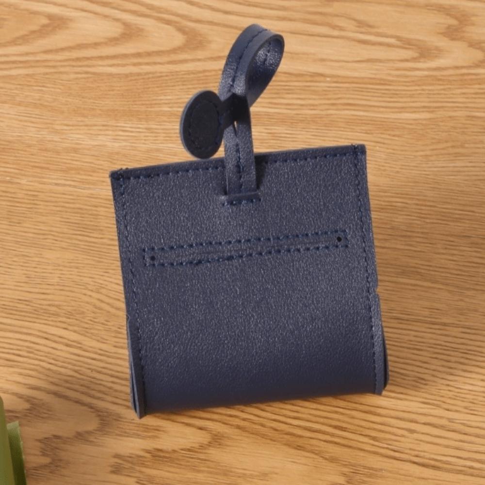 New PU Leather Dog Poop Bag Holder Retro Style Durable Waste Bag Dispenser Waterproof Garbage Bag Holder for Dog Walking