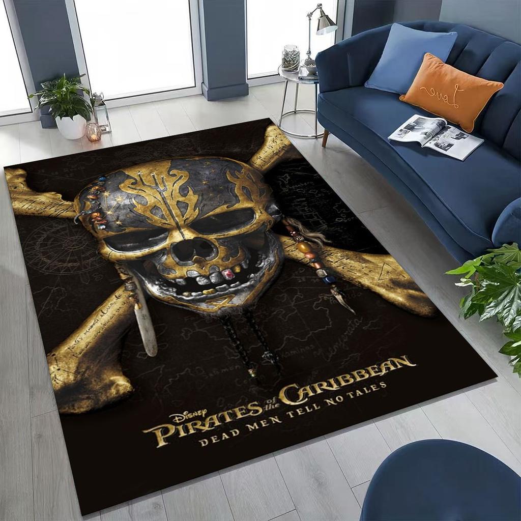 Captain Jack Pirates of The Caribbea Johnny Depp Carpet Rug for Bedroom Living Room Sofa Home Doormat Decor,Non-slip Floor Mat