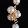 1 Pair Faux Pearls Dangle Earrings for Women, Gold Plated Grape Cluster Drop Earrings, Prom Wedding Bridal Jewelry
