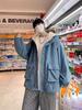 Men's Winter Corduroy Cotton Coat with Velvet-Enhanced Lambswool, Hong Kong Style Hooded Casual Jacket.