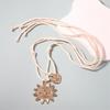 Stylish Sun and Heart Long Necklace Adjustable Neckchain Fashionable Jewelry Stylish Women's Accessories for Casual Wear