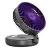 4800mAh Wall-Mounted Silent Folding Luminous Fan for Desktop, Office, or Student Use