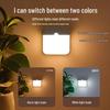 Smart USB Rechargeable LED Motion Sensor Night Light - Magnetic, Self-Illuminating, 3 Colors for Cabinet, Hallway, and Stairs
