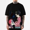 2026 New Demon Slayer Akaza Japanese Style Classic Tee High-quality Streetwear T-shirts Suitable for Both Men Women Summer