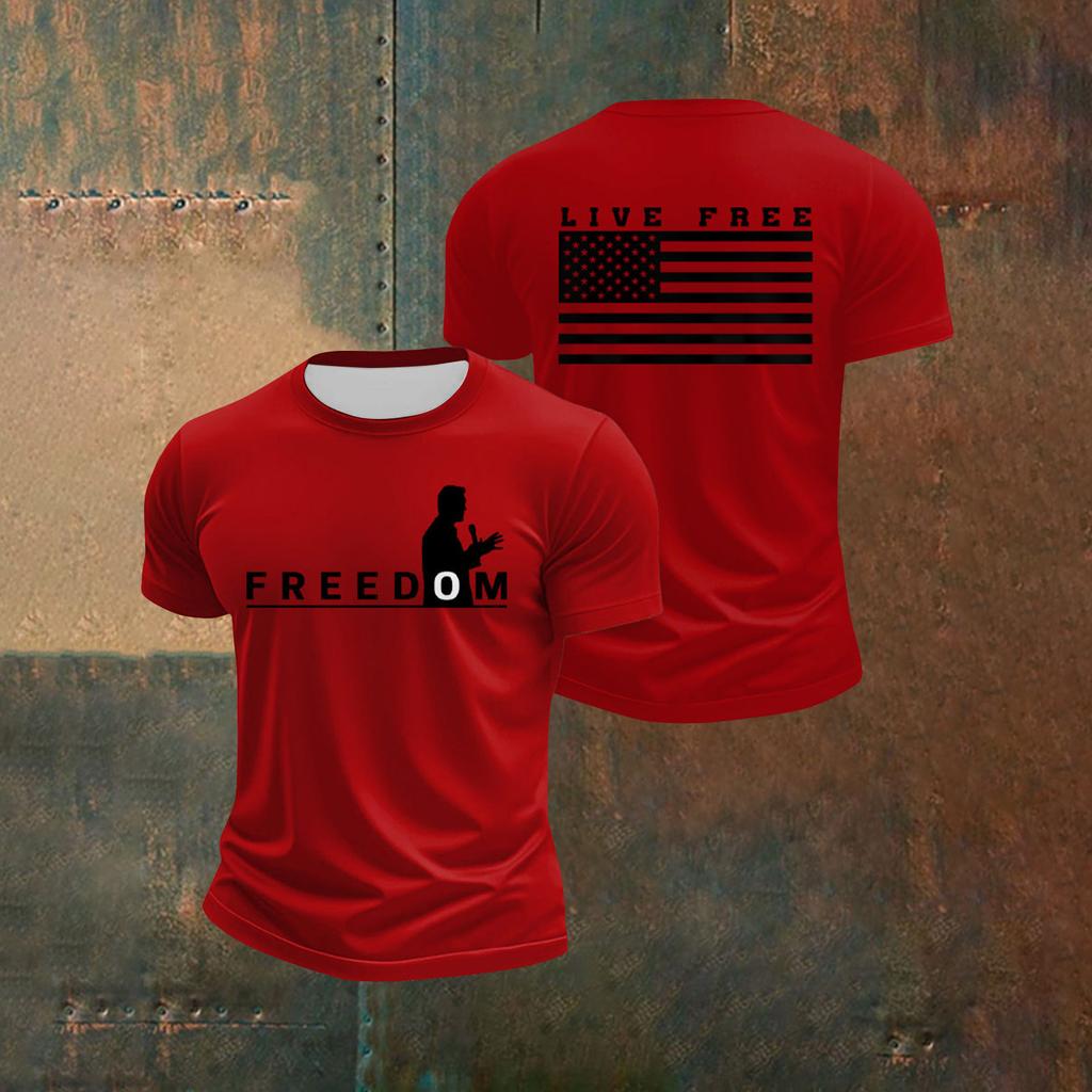 Мужская футболка с коротким рукавом с принтом Мужская свободная повседневная футболка с коротким рукавом