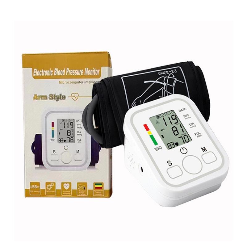 High Precision Home Use Fully Automatic Arm Blood Pressure Monitor with Voice Functionality