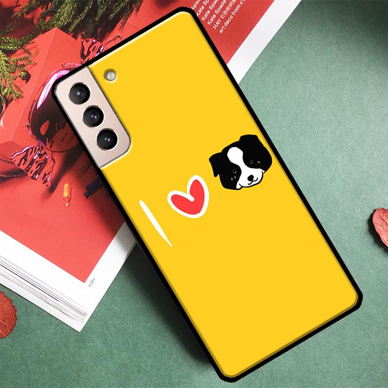Border Collie Dog Phone Case For Samsung Galaxy S25 Ultra S9 S10 S20 S21 S22 S23 Ultra Plus S24 FE Back Cover