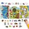 Tecido de Feltro para Crianças Quadro de Histórias Montessori Quadro de Atividades Brinquedos Educativos Oceano Fazenda Cidade Trânsito Tapete de Brincar Reutilizável Jogo de Quebra-Cabeças de Feltro