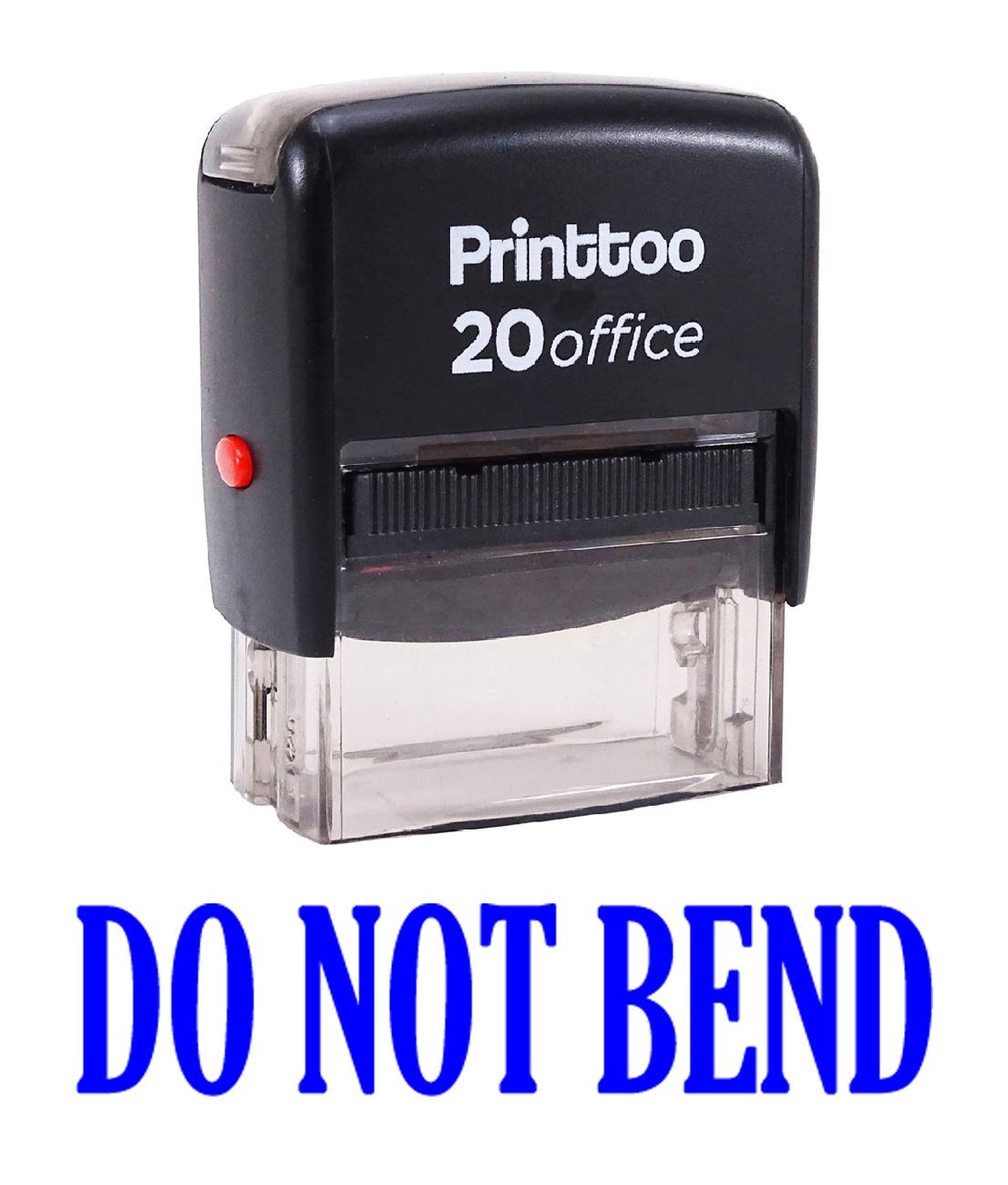 

Printtoo Office Stationary Custom Stamp DO NOT BEND Self Inking Rubber 14 mm x 38 mm (Approx) синій