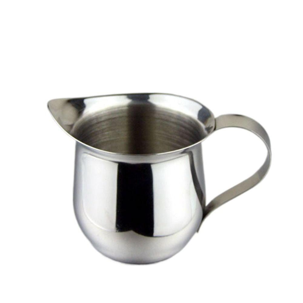 

2/3/5/7 Oz Stainless Steel Milk Jug Small Capacity Cappuccino Milk Cream Cup Cafe 5 oz
