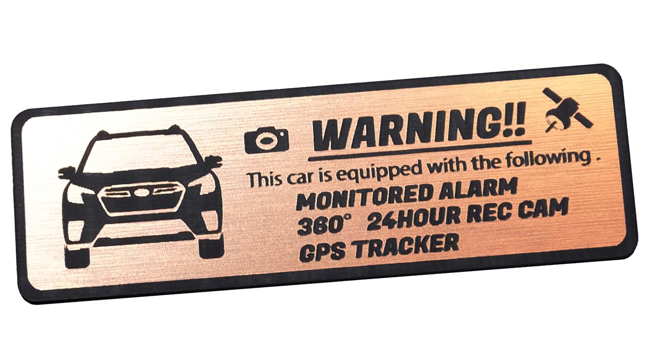 

Honami Works SK D-F Эмблема безопасности Forester 24-часовой мониторинг Видеорегистратор GPS трекер Наклейка (Розовое золото)