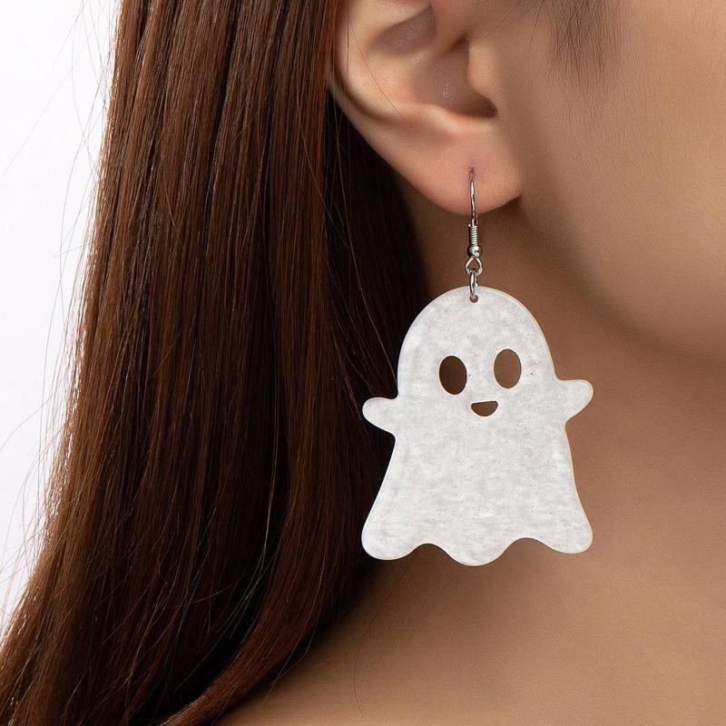 Women'S Halloween Fashion A Variety Of Minimalist Niche Designs Ghost Earrings Party Party