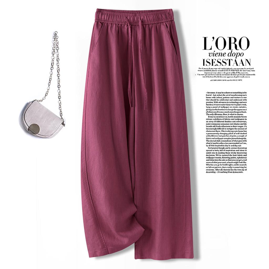 Fashion loose casual drape wide-leg pants women's 1116 summer thin high-waisted thin versatile breathable straight-leg pants