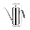 Easy to Refill Stainless Steel Oil Dispenser Ergonomic Cylindrical