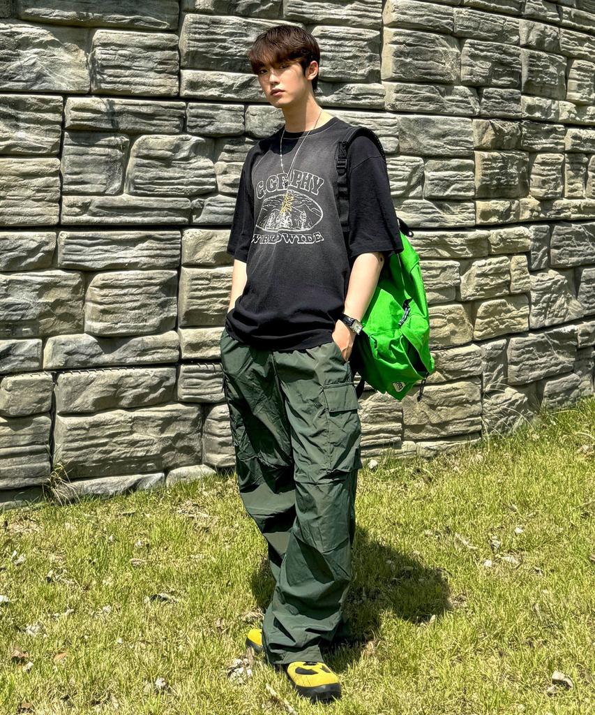 CGP Nylon Cargo Parachute Pants-Khaki(003)