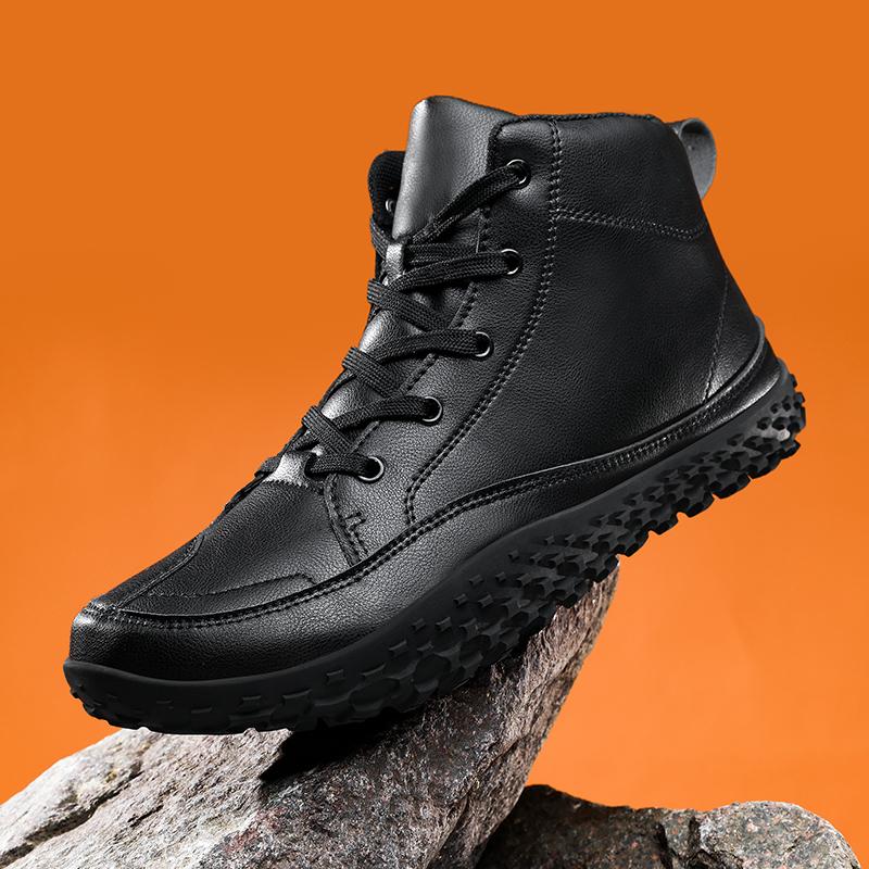 Autumn/Winter Unisex Wide Head Barefoot Large Hiking Shoes Mid Top Outdoor Hiking Shoes
