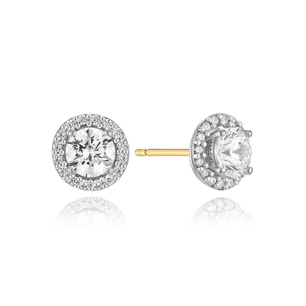 Essence Silver (W) Tennis 2Way Earrings White Hl4E32415W9Xxx