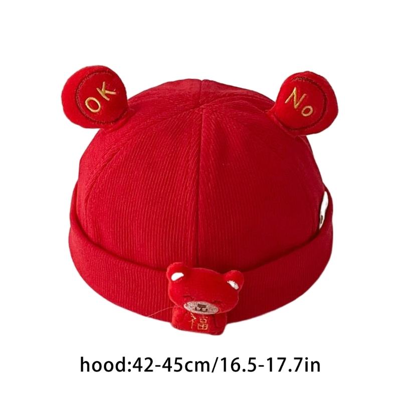 2023 Cute Hat Soft Baby Bonnet Cap Red Themed Hat Warm Hat Beanie Cap for Baby Toddler Newborn Kid Child Breathable Hat