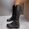 Fashionable  Comfortable Anti Slip Long Boots Spring Autumn New Wear-Resistant Inner Height Increasing Women'S Boots