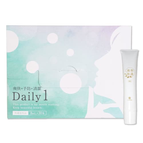 

Daily1 (Daily One) 1 Box (30 packets) + 1 Bottle of Wakan Soukai Mouthwash, Whitening, Individually Wrapped Toothpaste, Periodontal Disease, Bonus Inc