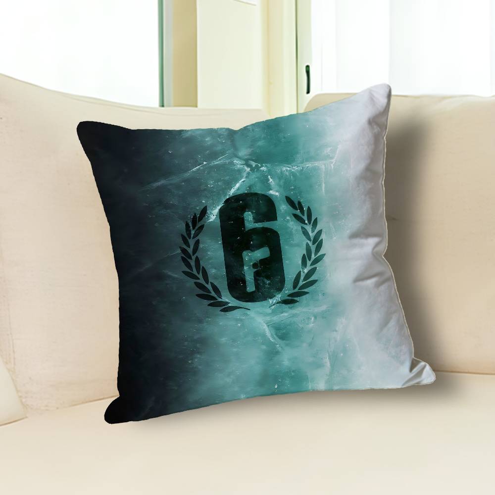 Game R-RainbowsS-S Six Anime Celebrity Merchandise All-Match Printed Pillow Case Sofa Car Office Room Decoration Protector