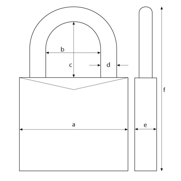 Cadenas antivol - abus - 488146 - aluminium massif - 40 mm - code à 4 chiffres