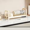 Dish Plate Drying Rack Expandable Plastic Kitchen Dish Stand Holder Plate Organizer for Kitchen Counter Cabinet Drawer